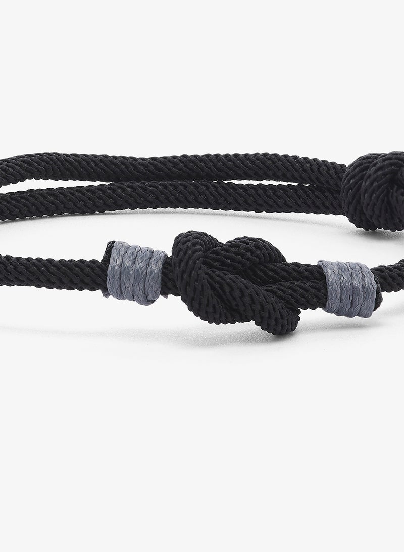 Seventy Five Cord Bracelet Featuring Central Knot Motif - Image 3
